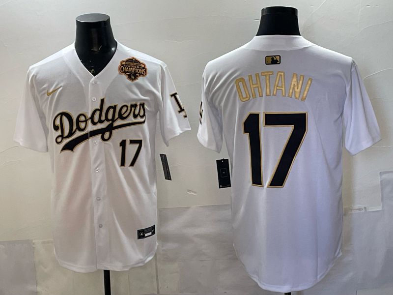 Men 2026 Nike Los Angeles Dodgers #17 Ohtani White Game MLB Jersey 04->los angeles dodgers->MLB Jersey
